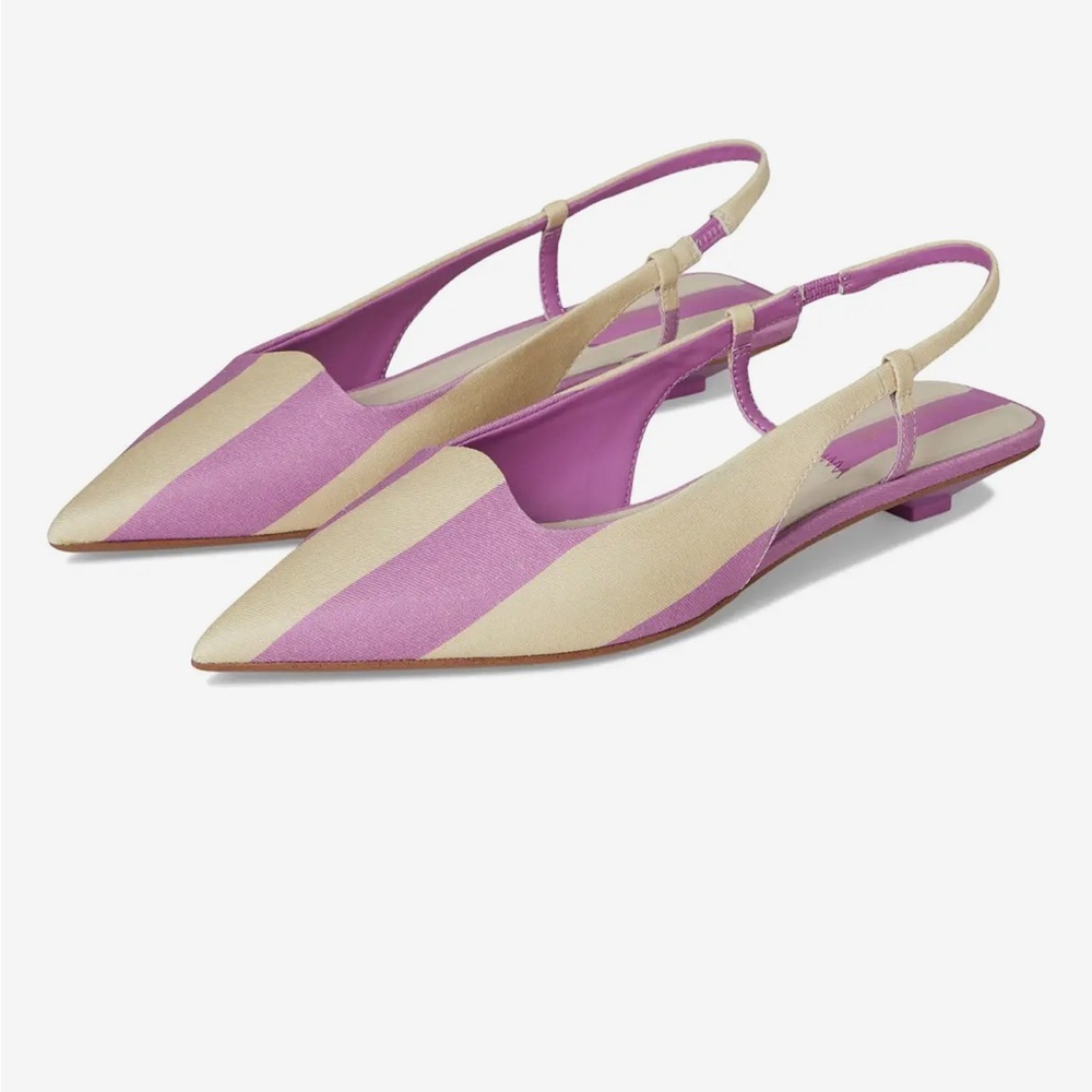 Franco Sarto Slingback stripe shoes